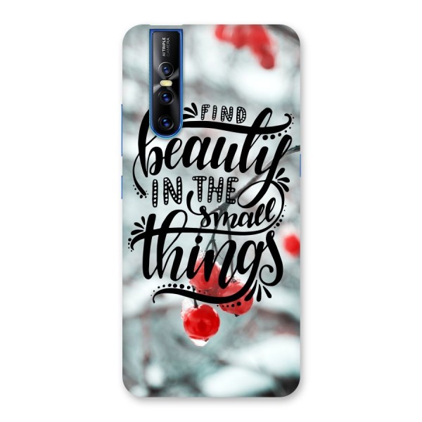 Beauty in Small Things Back Case for Vivo V15 Pro