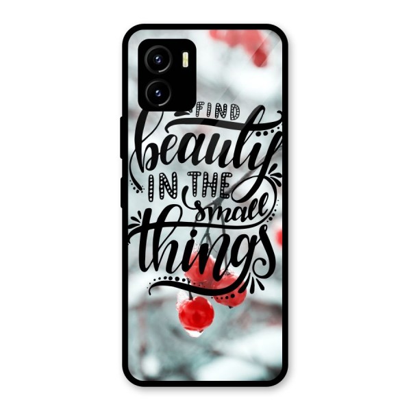 Beauty in Small Things Glass Back Case for Vivo Y15s