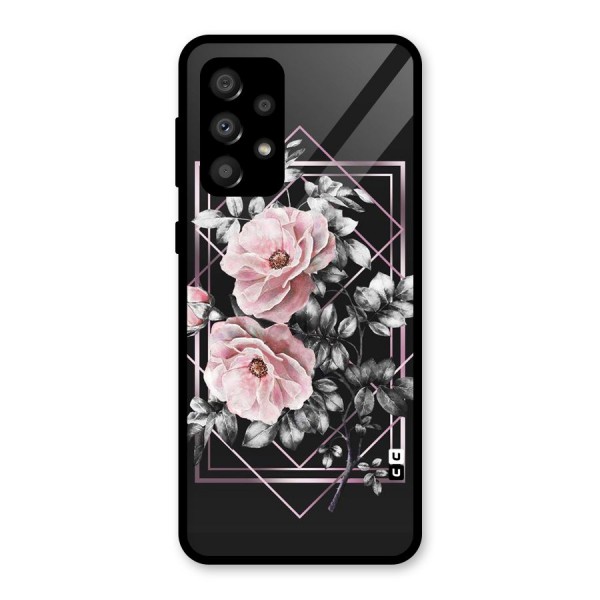 Beguilling Pink Floral Glass Back Case for Galaxy A32