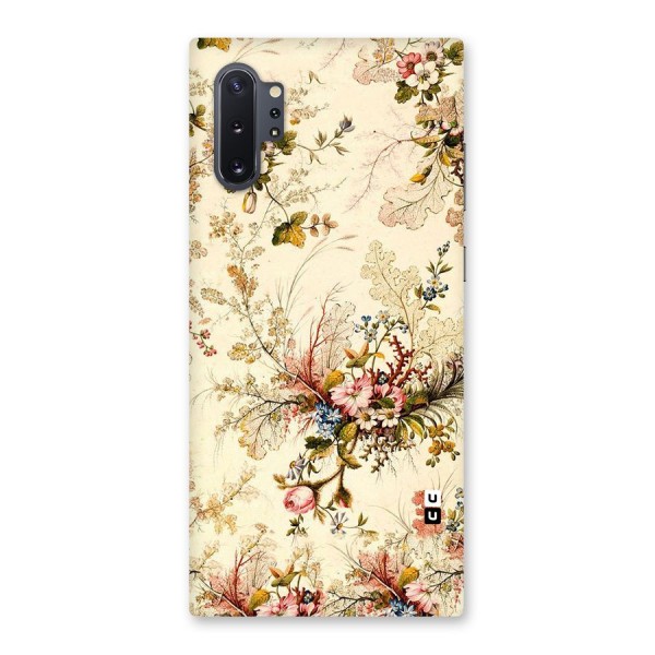 Beige Floral Back Case for Galaxy Note 10 Plus