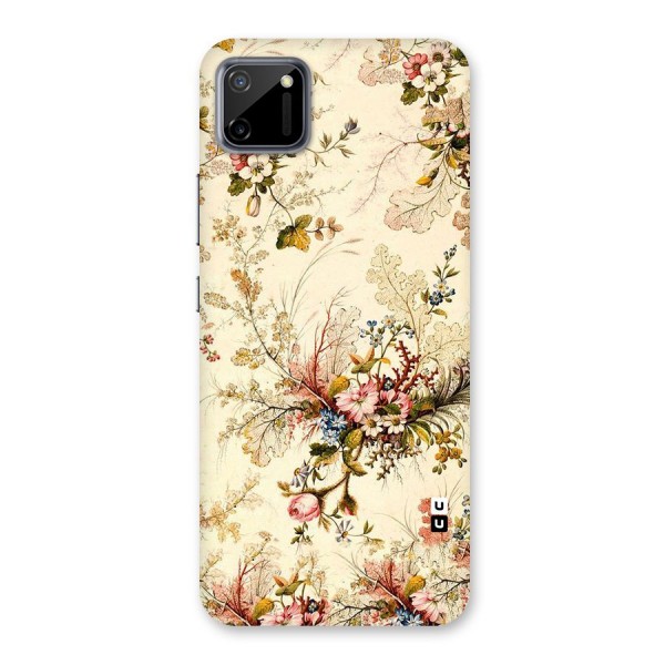 Beige Floral Back Case for Realme C11