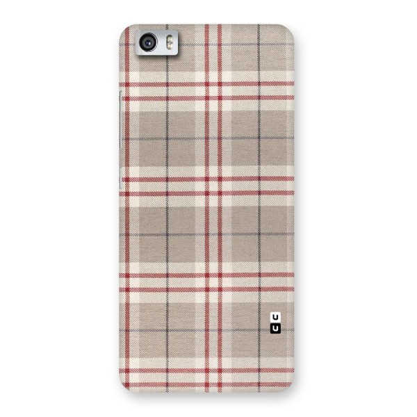 Beige Red Check Back Case for Xiaomi Redmi Mi5