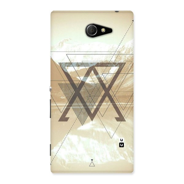 Beige View Back Case for Sony Xperia M2