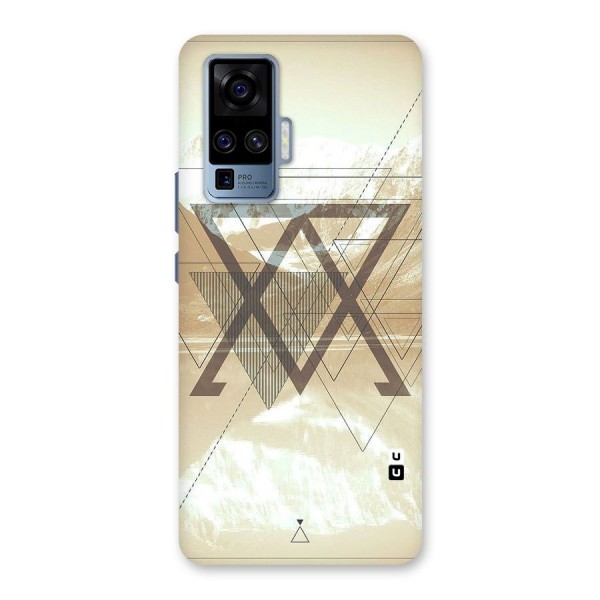 Beige View Back Case for Vivo X50 Pro