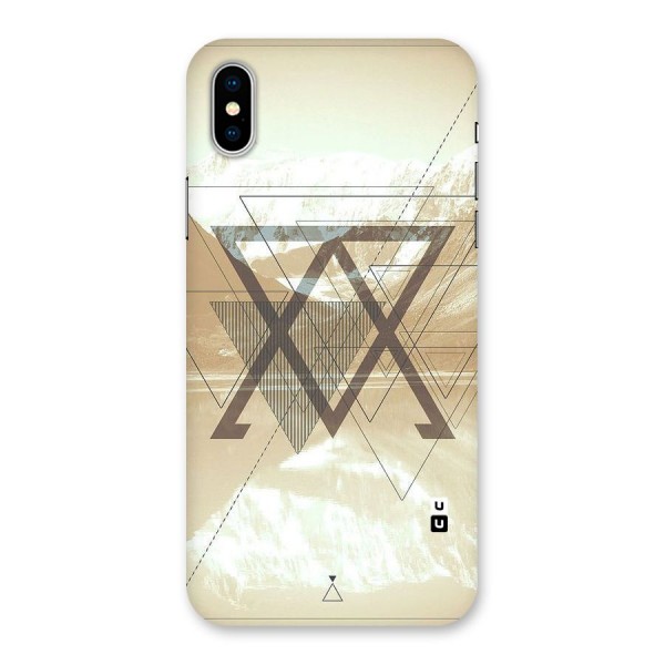 Beige View Back Case for iPhone X