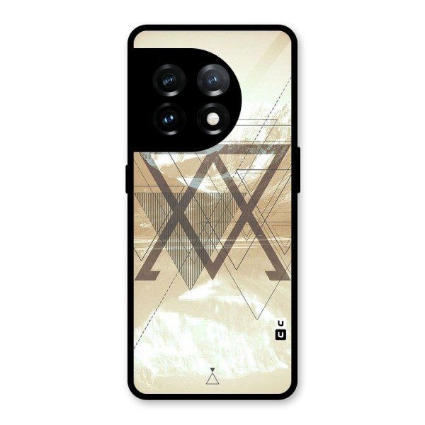 Beige View Glass Back Case for OnePlus 11