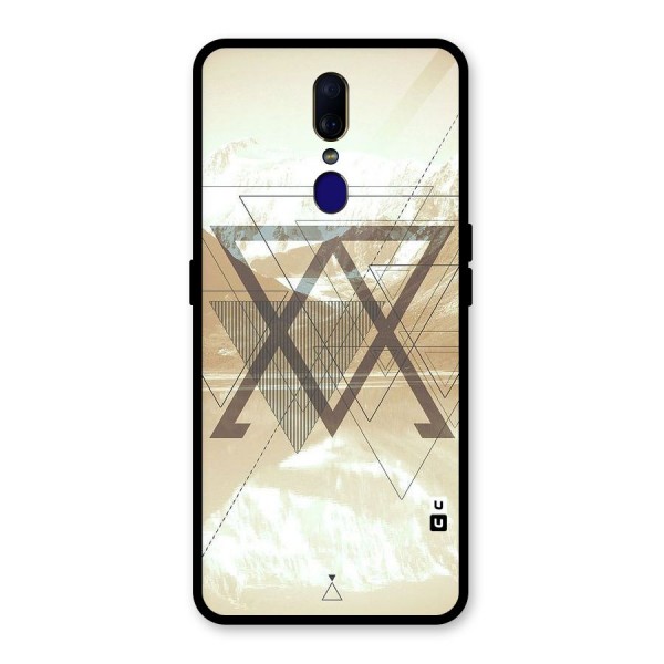 Beige View Glass Back Case for Oppo F11