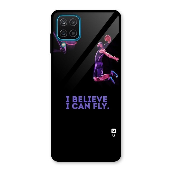 Believe And Fly Glass Back Case for Galaxy A12