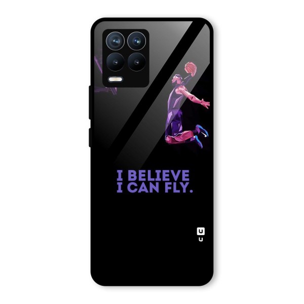 Believe And Fly Glass Back Case for Realme 8