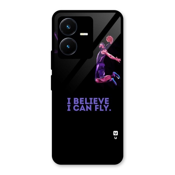 Believe And Fly Glass Back Case for Vivo Y22