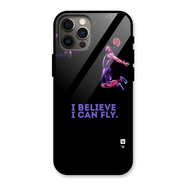 Believe And Fly Glass Back Case for iPhone 12 Pro