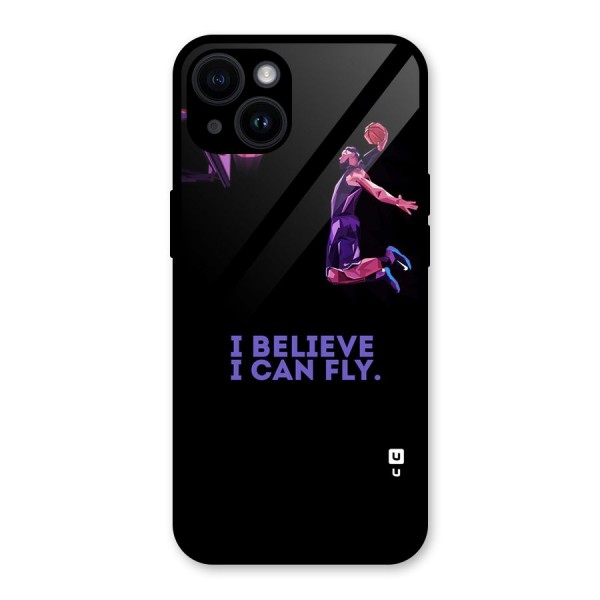 Believe And Fly Glass Back Case for iPhone 14