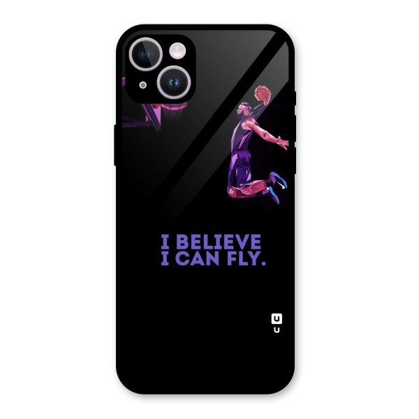 Believe And Fly Glass Back Case for iPhone 14 Plus