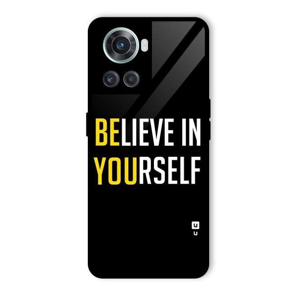 Believe In Yourself Black Glass Back Case for OnePlus 10R