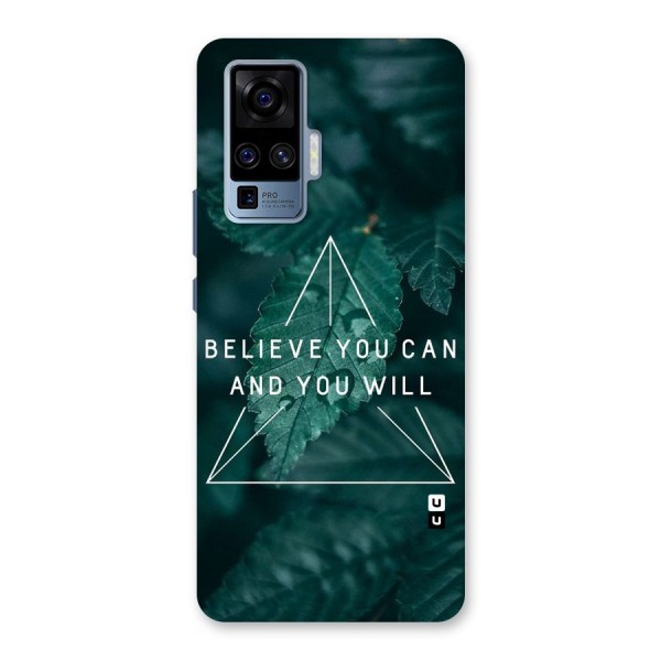 Believe You Can Motivation Back Case for Vivo X50 Pro