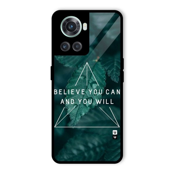 Believe You Can Motivation Glass Back Case for OnePlus 10R