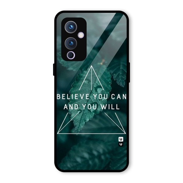 Believe You Can Motivation Glass Back Case for OnePlus 9