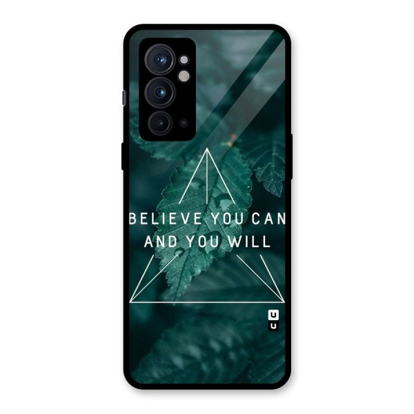 Believe You Can Motivation Glass Back Case for OnePlus 9RT 5G