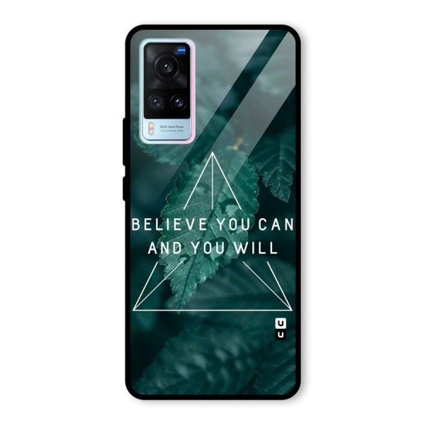 Believe You Can Motivation Glass Back Case for Vivo X60