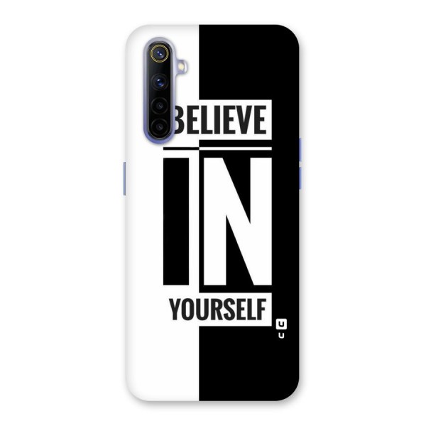 Believe Yourself Black Back Case for Realme 6