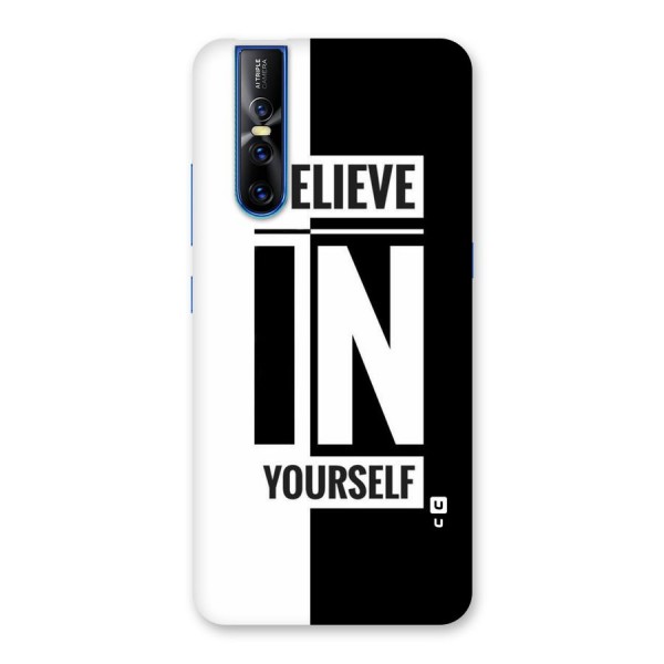 Believe Yourself Black Back Case for Vivo V15 Pro