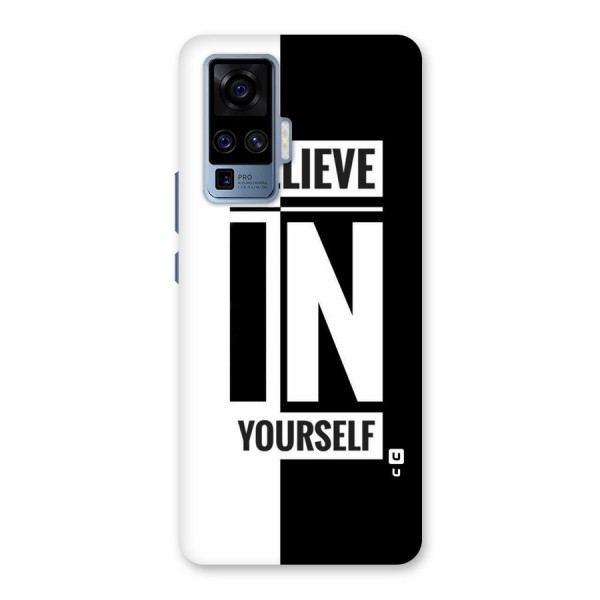 Believe Yourself Black Back Case for Vivo X50 Pro