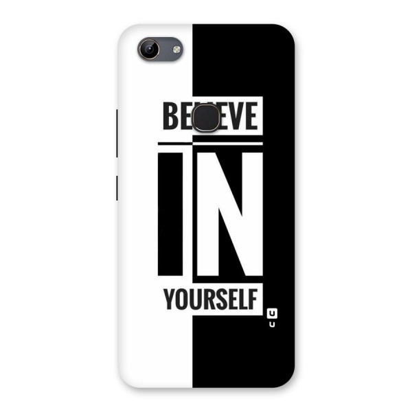 Believe Yourself Black Back Case for Vivo Y81