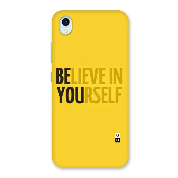 Believe Yourself Yellow Back Case for Vivo Y1s