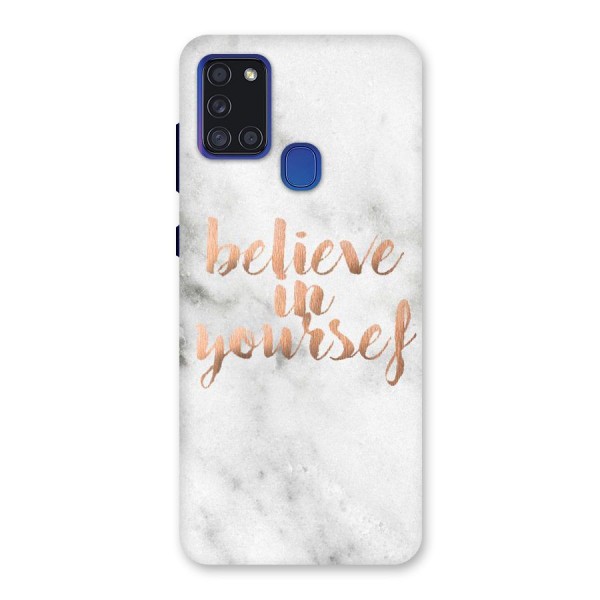 Believe in Yourself Back Case for Galaxy A21s