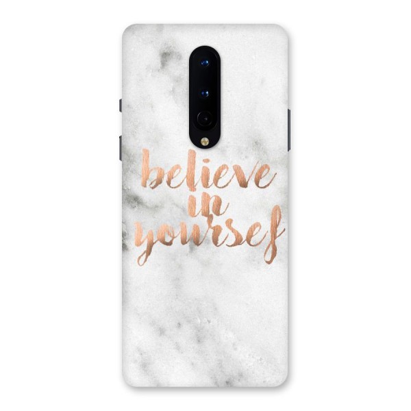 Believe in Yourself Back Case for OnePlus 8