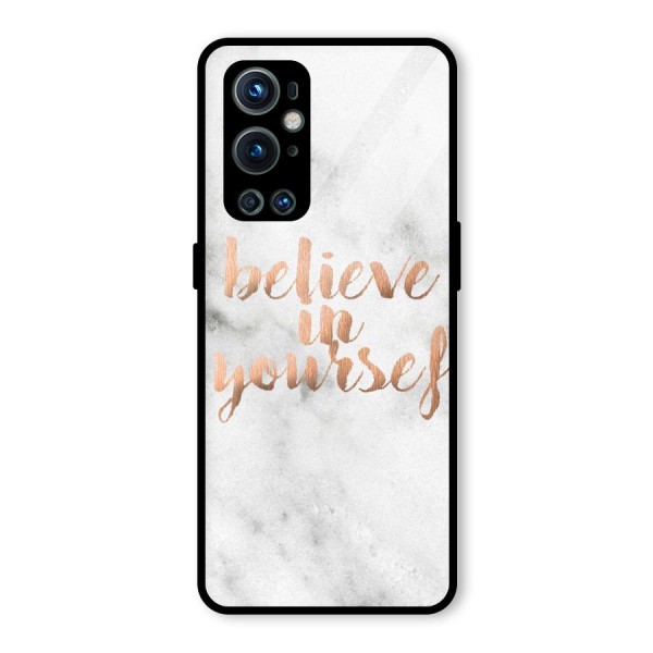 Believe in Yourself Glass Back Case for OnePlus 9 Pro