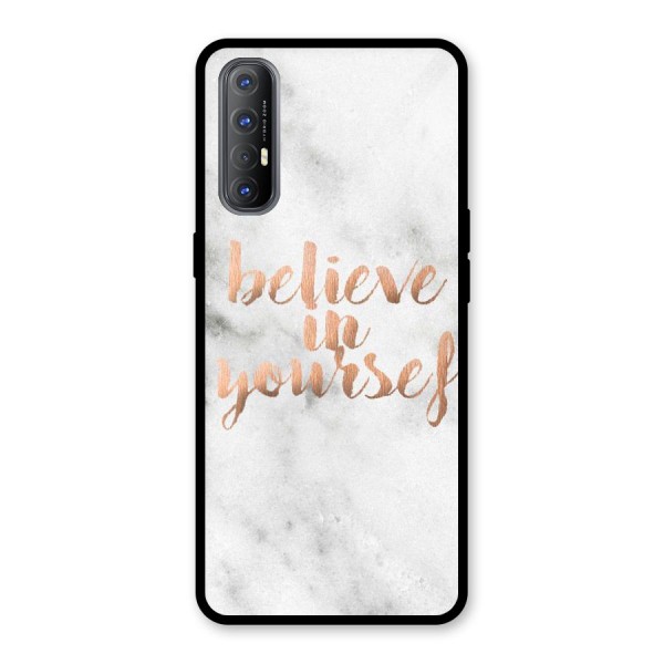 Believe in Yourself Glass Back Case for Oppo Reno3 Pro