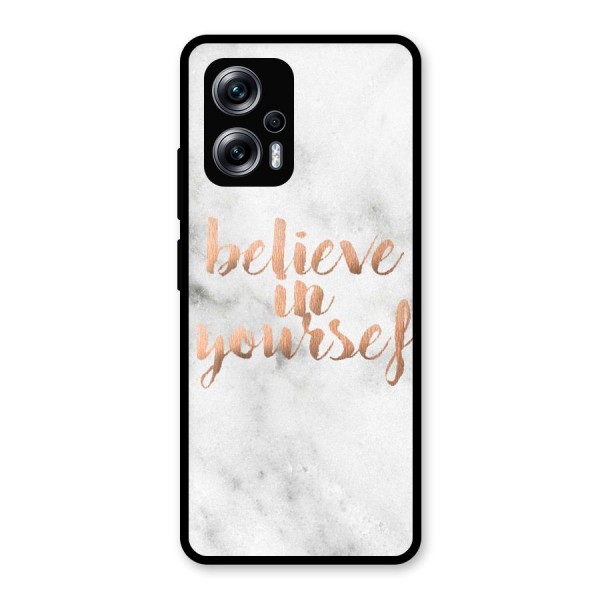 Believe in Yourself Glass Back Case for Redmi K50i