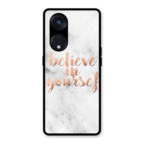 Believe in Yourself Glass Back Case for Reno8 T 5G