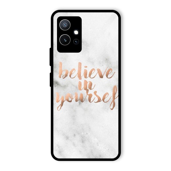 Believe in Yourself Glass Back Case for Vivo T1 5G