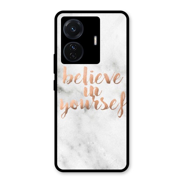 Believe in Yourself Glass Back Case for Vivo T1 Pro