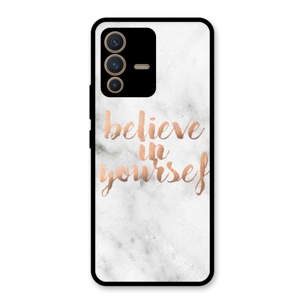 Believe in Yourself Glass Back Case for Vivo V23 5G