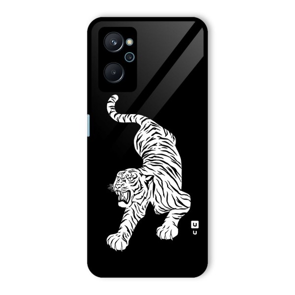 Bengal Tiger Stencil Art Glass Back Case for Realme 9i