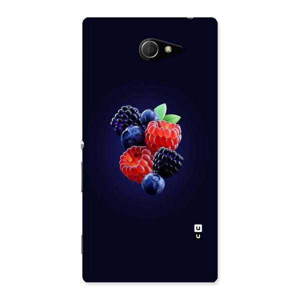 Berry Blast Back Case for Sony Xperia M2