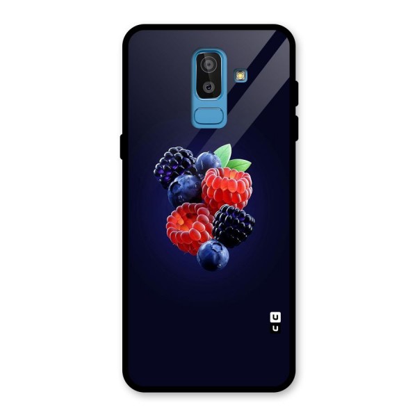 Berry Blast Glass Back Case for Galaxy J8