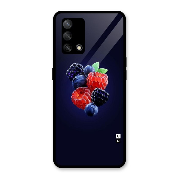 Berry Blast Glass Back Case for Oppo F19