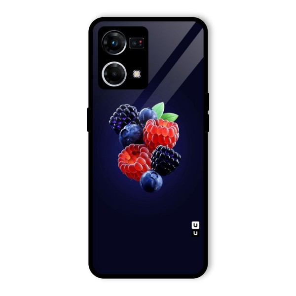 Berry Blast Glass Back Case for Oppo F21s Pro 4G