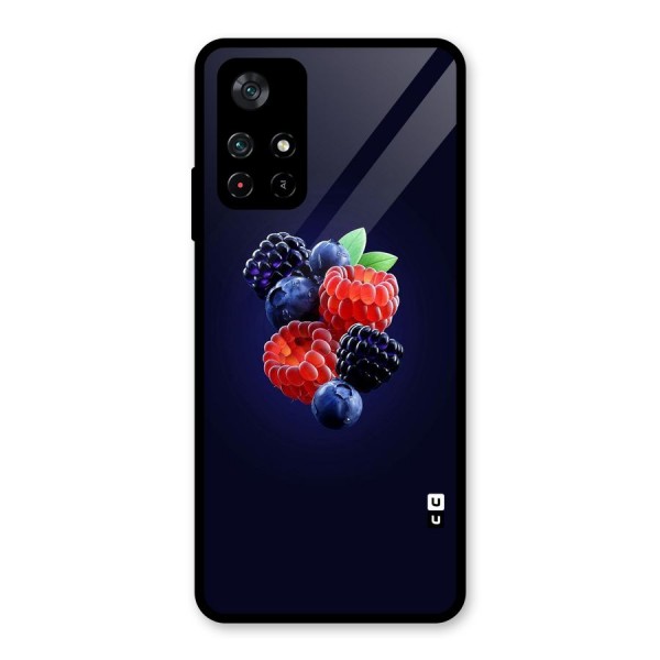 Berry Blast Glass Back Case for Poco M4 Pro 5G