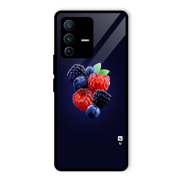 Berry Blast Glass Back Case for Vivo V23 Pro