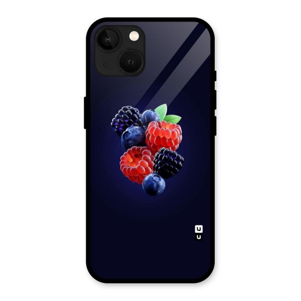 Berry Blast Glass Back Case for iPhone 13