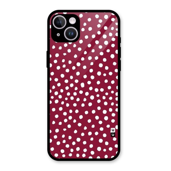 Best Dots Pattern Glass Back Case for iPhone 14 Plus