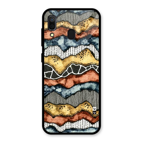 Best Texture Pattern Glass Back Case for Galaxy A30