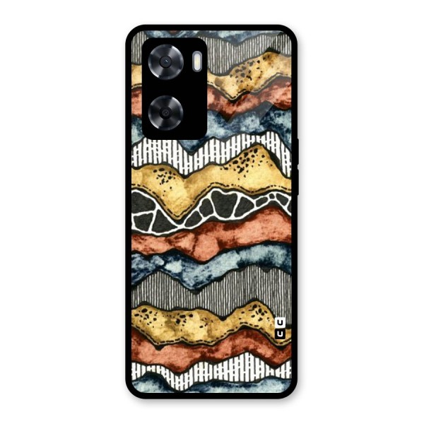 Best Texture Pattern Glass Back Case for Oppo A57 2022