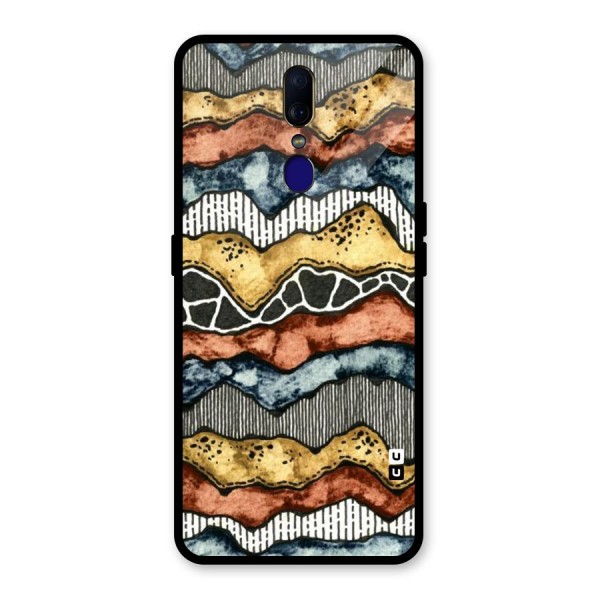 Best Texture Pattern Glass Back Case for Oppo F11