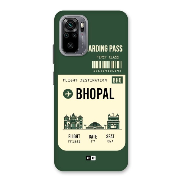 Bhopal Boarding Pass Back Case for Redmi Note 10